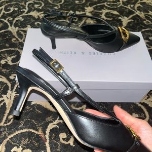 Brand new Metallic Accent Slingback Pump